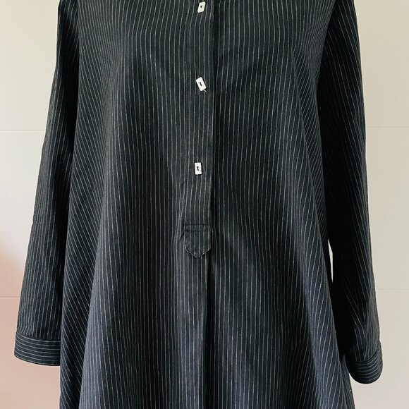 IC by Connie K Tops - IC by Connie K Navy Blue Striped Tunic Blouse